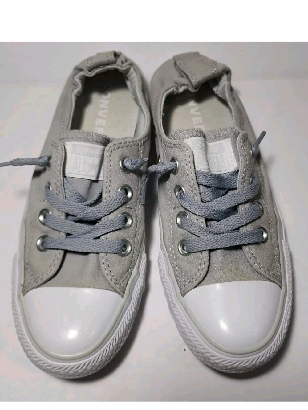 Women's Converse All Star Shoreline Stretch Heel Sneaker Shoes Gray Size 6.5 EUC - Picture 5 of 6